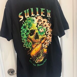 Sullen Men’s Premium X-Large Yellow & Green Skull T-Shirt
